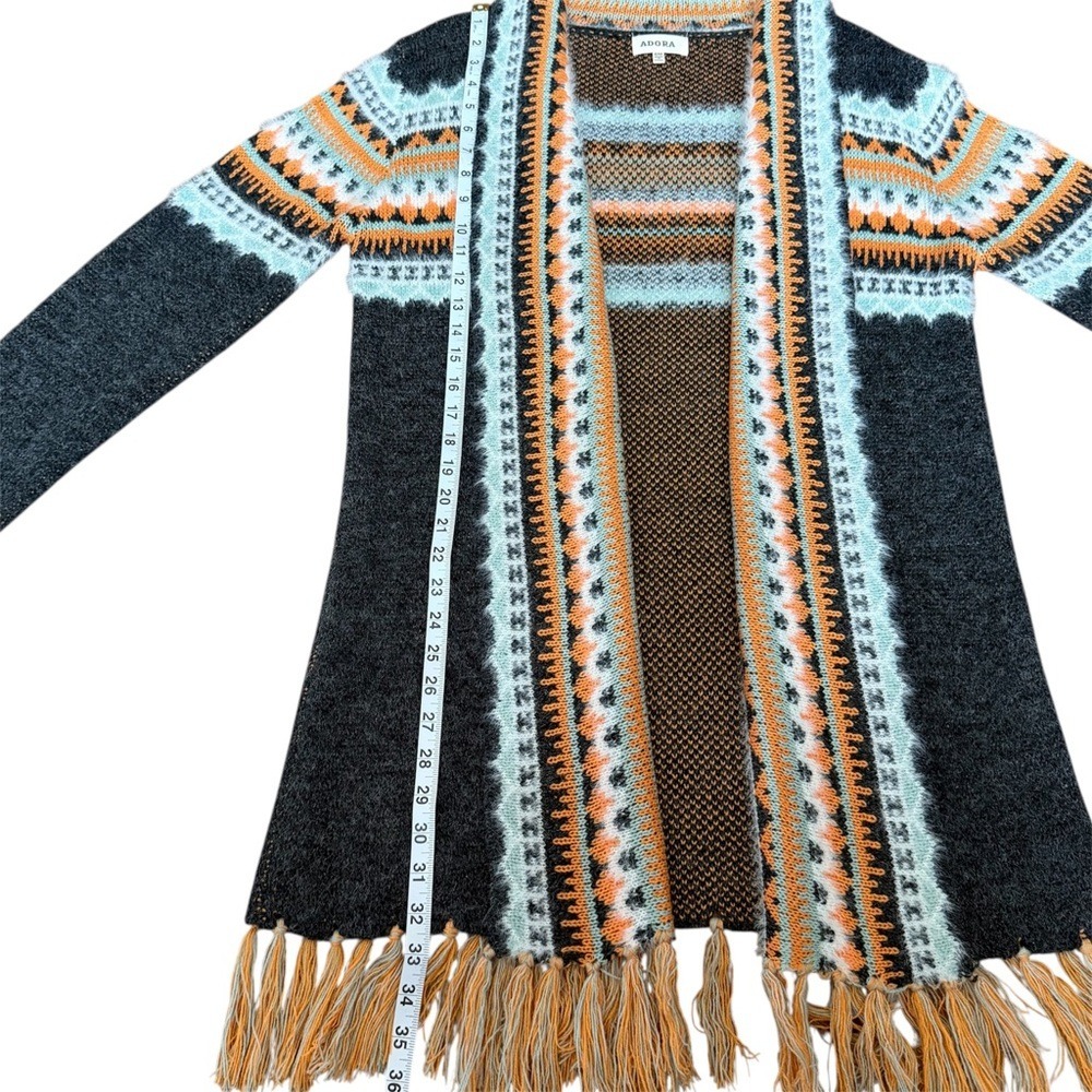 Adora Aztec Fringe Cardigan | Size S - Picture 6 of 9